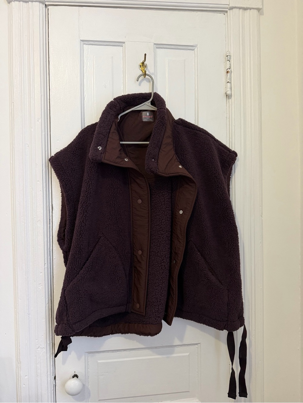 Free People FP Movement scout it out vest in dark espresso